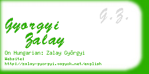 gyorgyi zalay business card